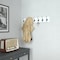 Flash Furniture Daly Wall Mounted 34 Inch Solid White Pine Wood Storage Rack w/7 Hooks HGWA-SCR-7-SLDWHT-GG - alternate 8